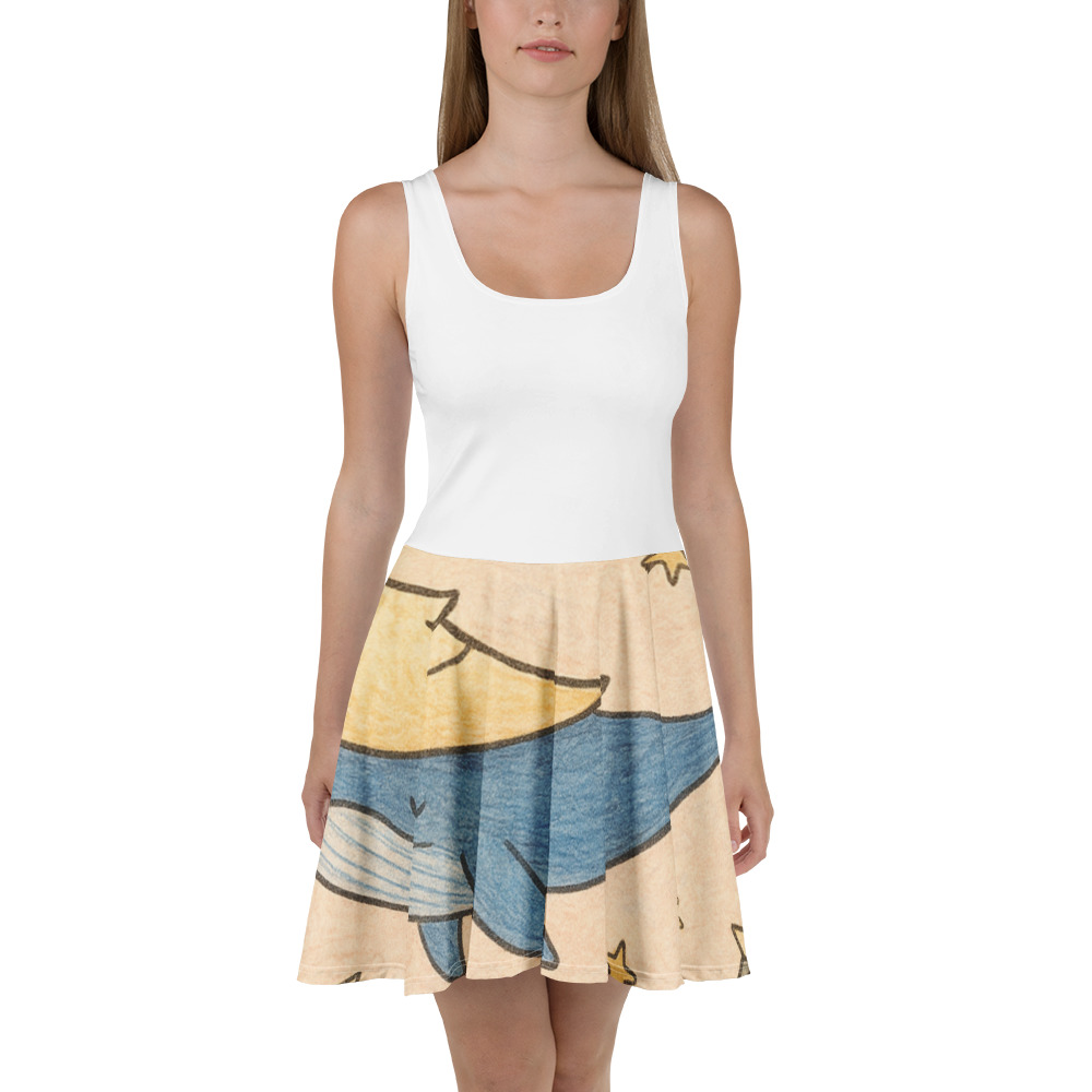 Moonlight Whale Over Pastel City view 2