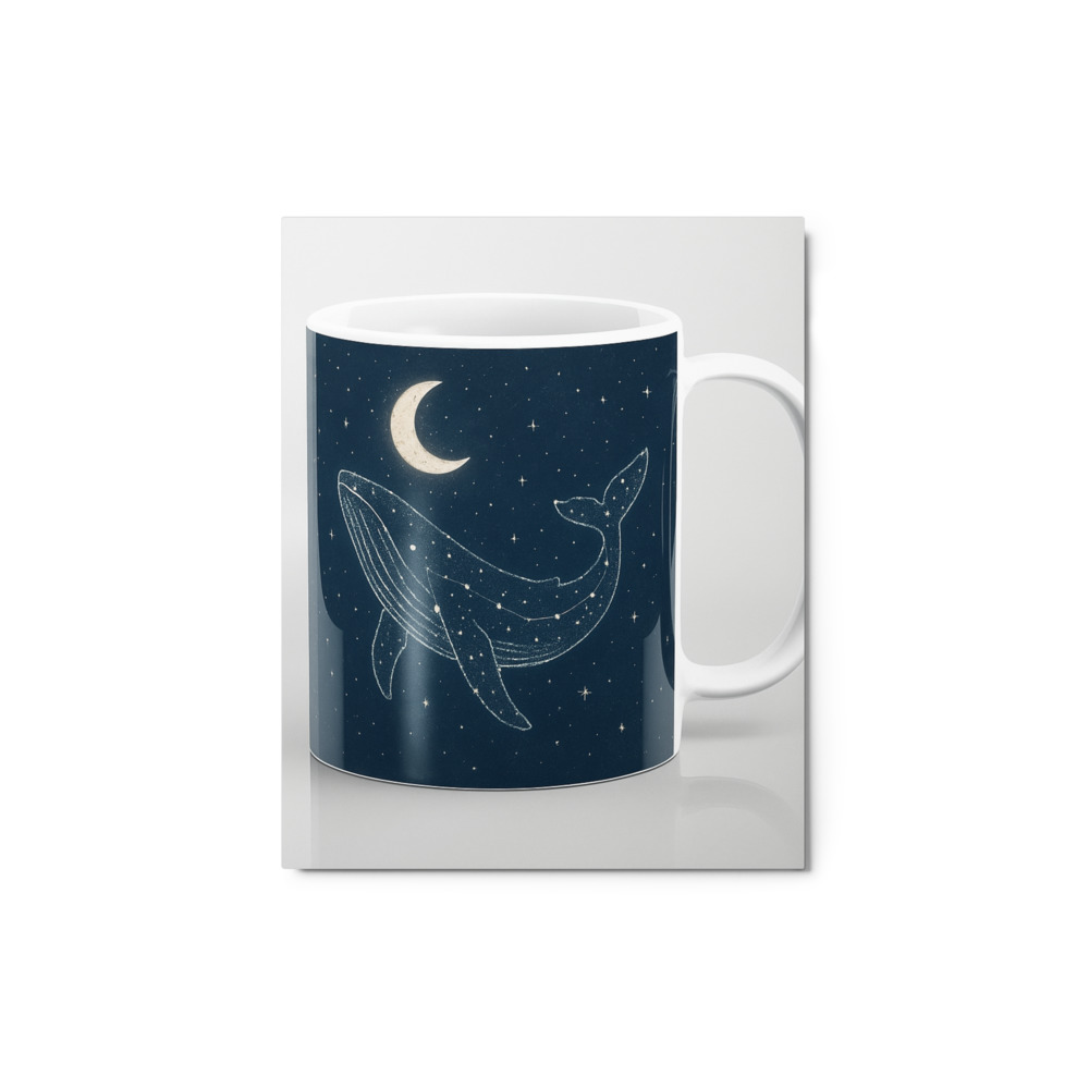 Moonlit Constellation Whale Mug