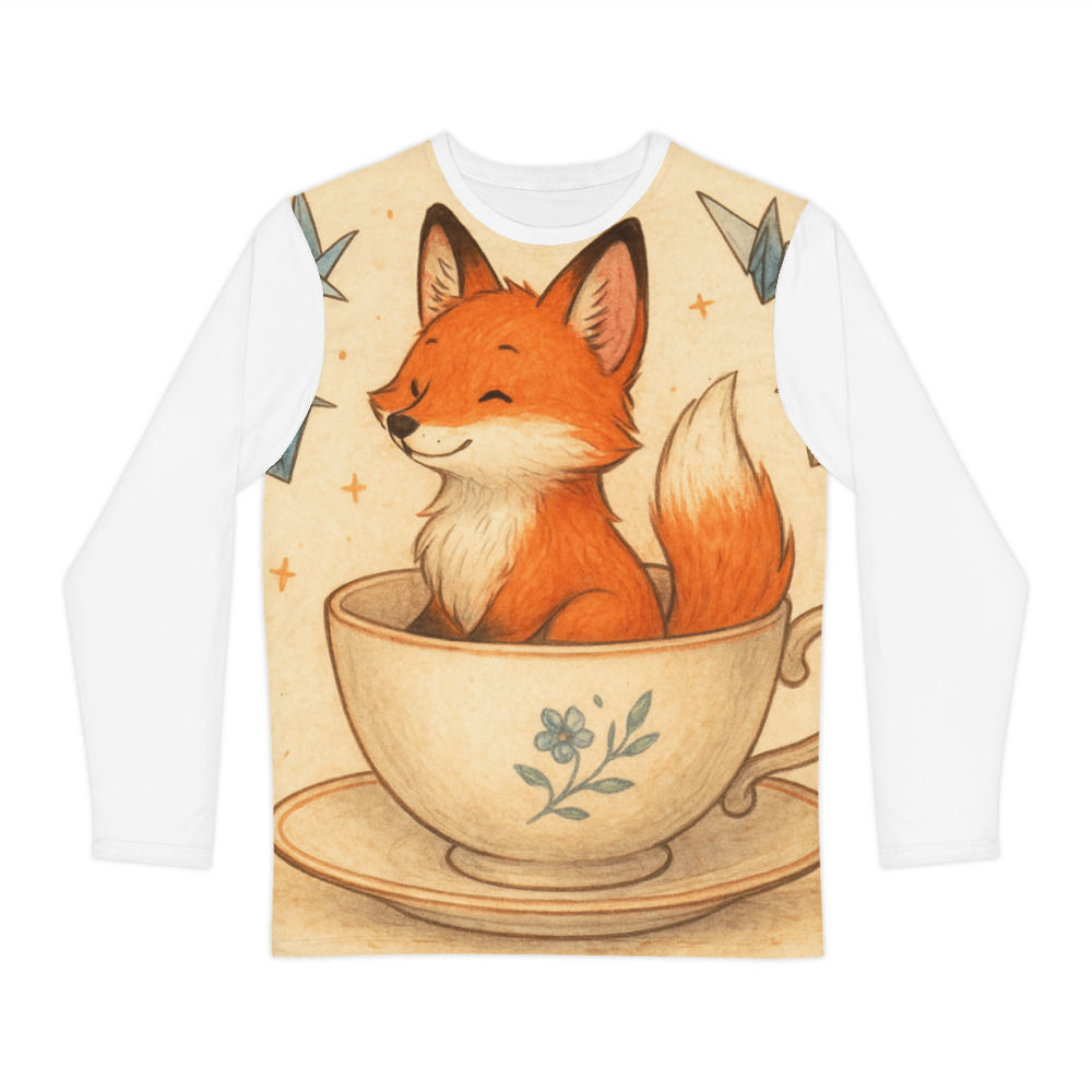 Teacup Fox and Origami Cranes