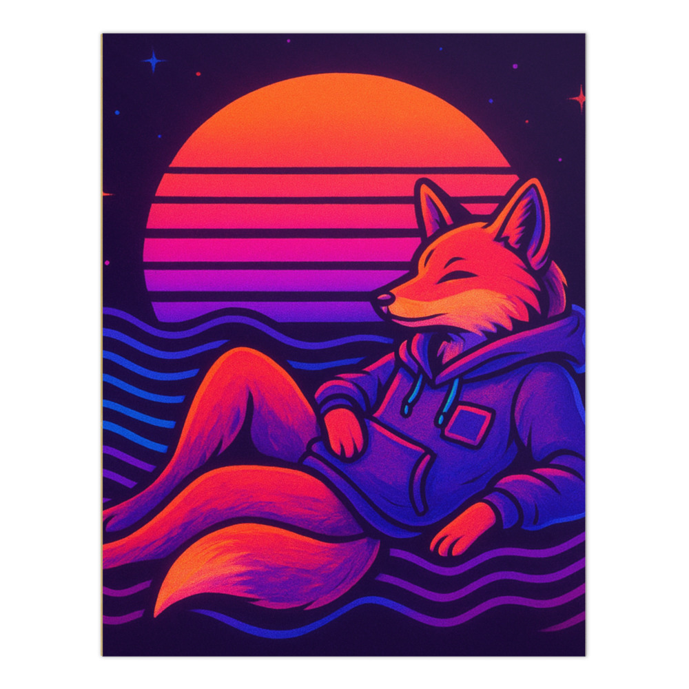 Neon Wave Fox Lounge