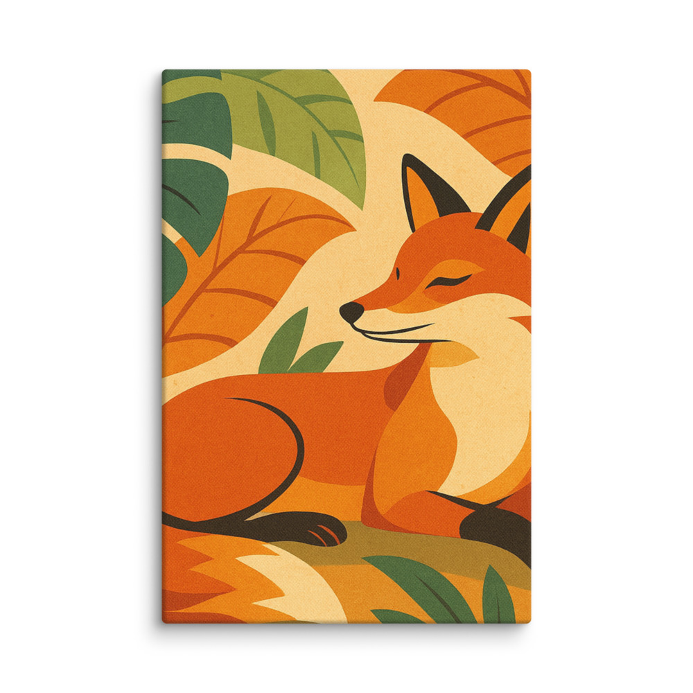 Sunlit Retro Fox Retreat