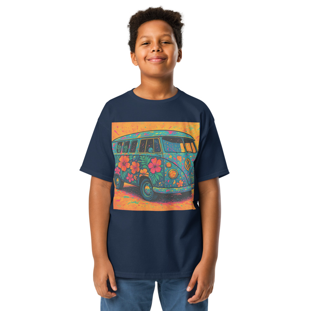 Psychedelic Hibiscus Surf Van view 4