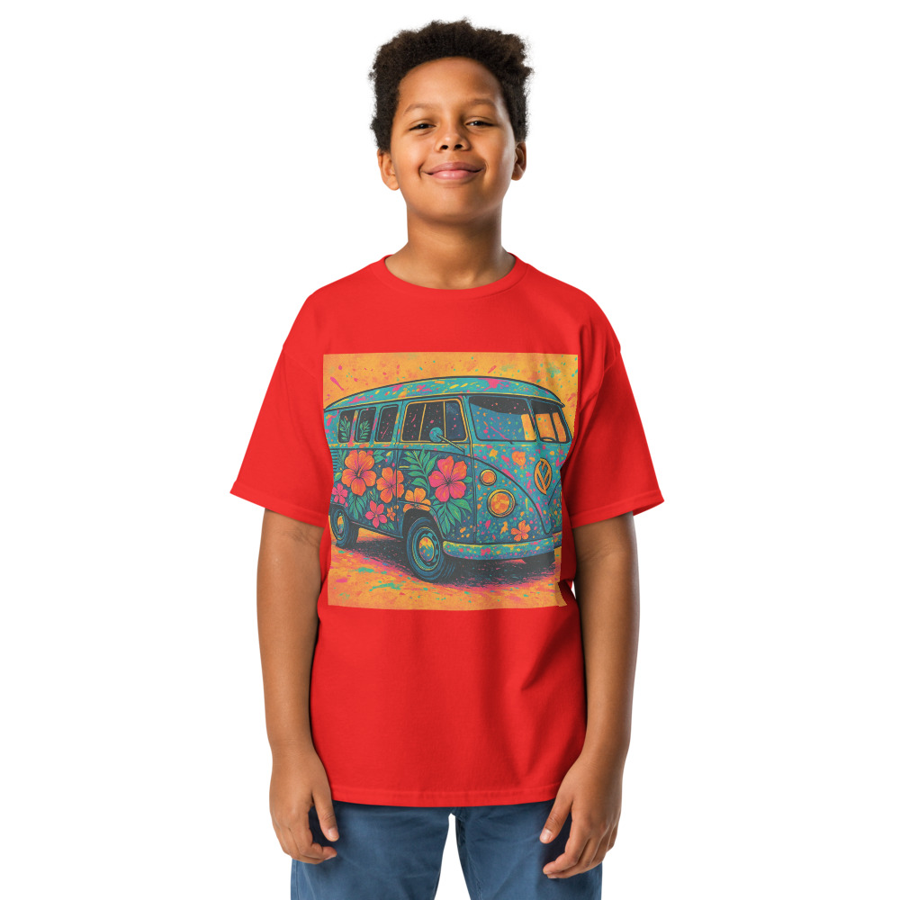 Psychedelic Hibiscus Surf Van view 5