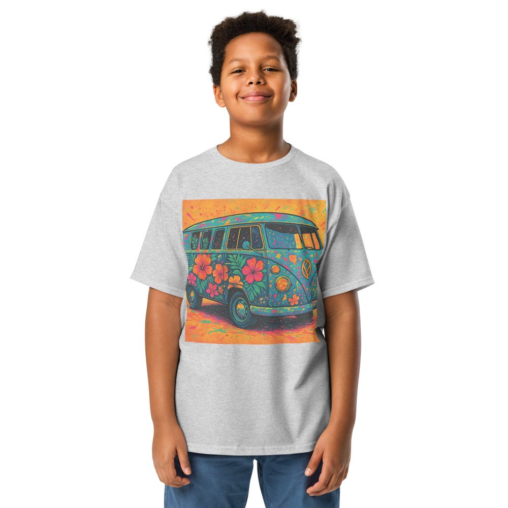 Psychedelic Hibiscus Surf Van view 6