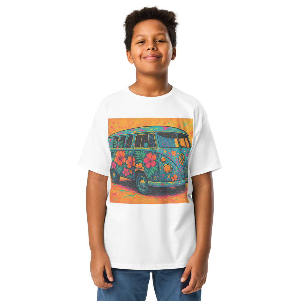 Psychedelic Hibiscus Surf Van