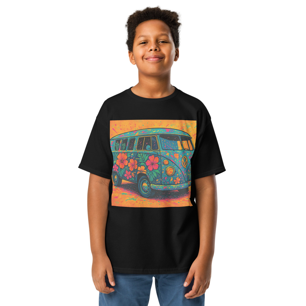 Psychedelic Hibiscus Surf Van view 3