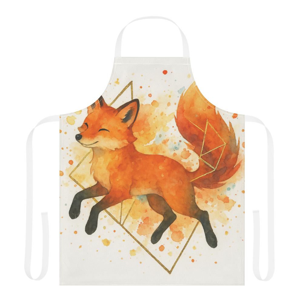 Gilded Watercolor Fox