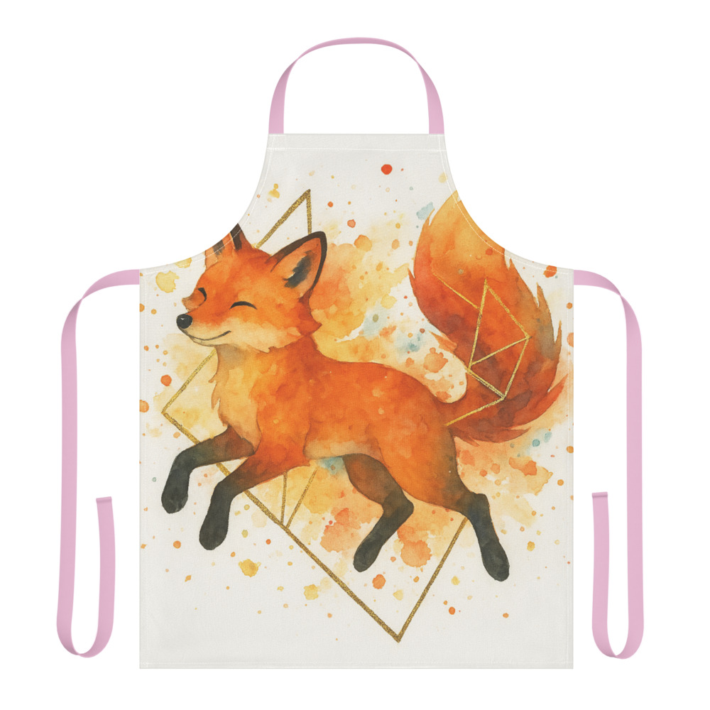 Gilded Watercolor Fox view 5