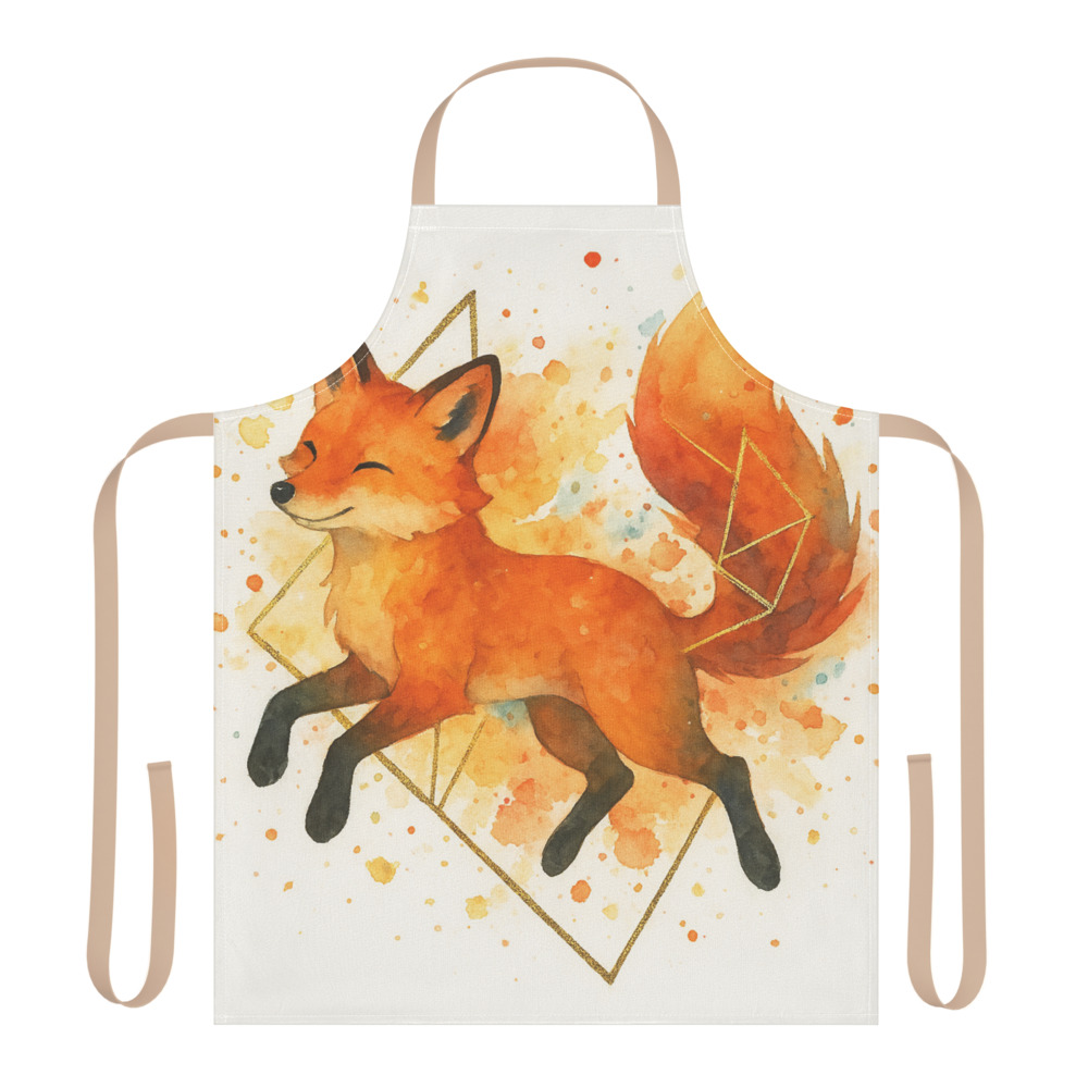 Gilded Watercolor Fox view 2