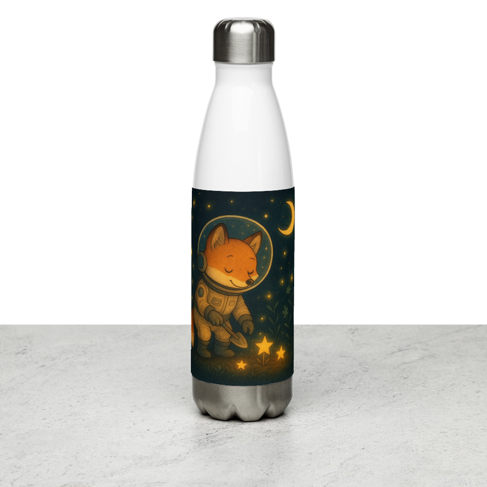 Moonlit Fox and Fireflies view 2