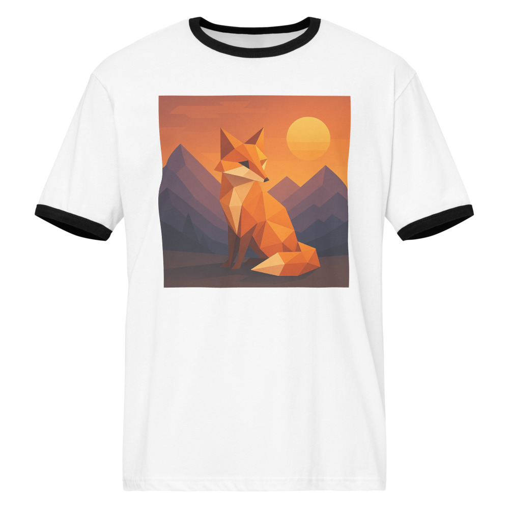 Origami Sunset Fox