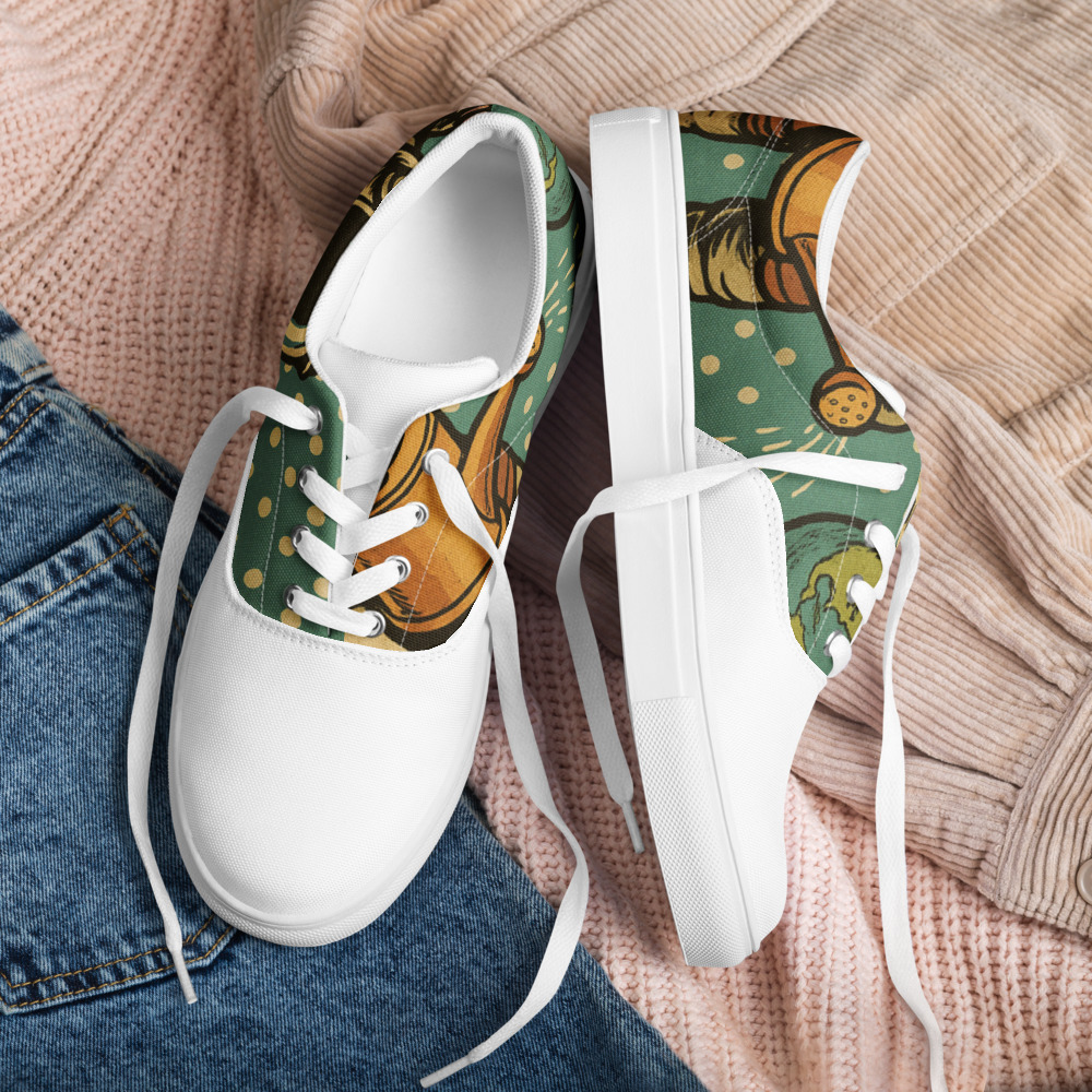 Retro Astronaut Watering Planet view 3