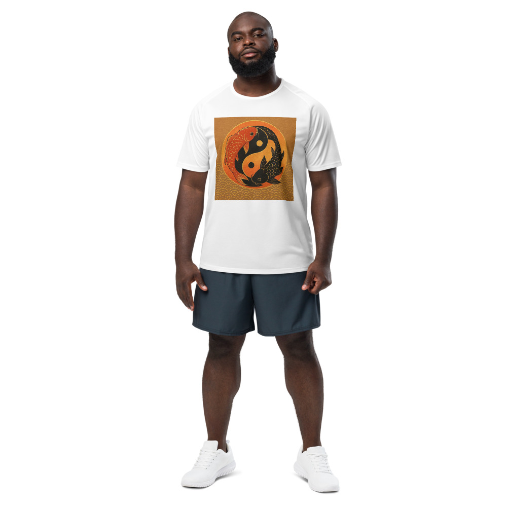 Golden Sunset Koi Embrace view 2