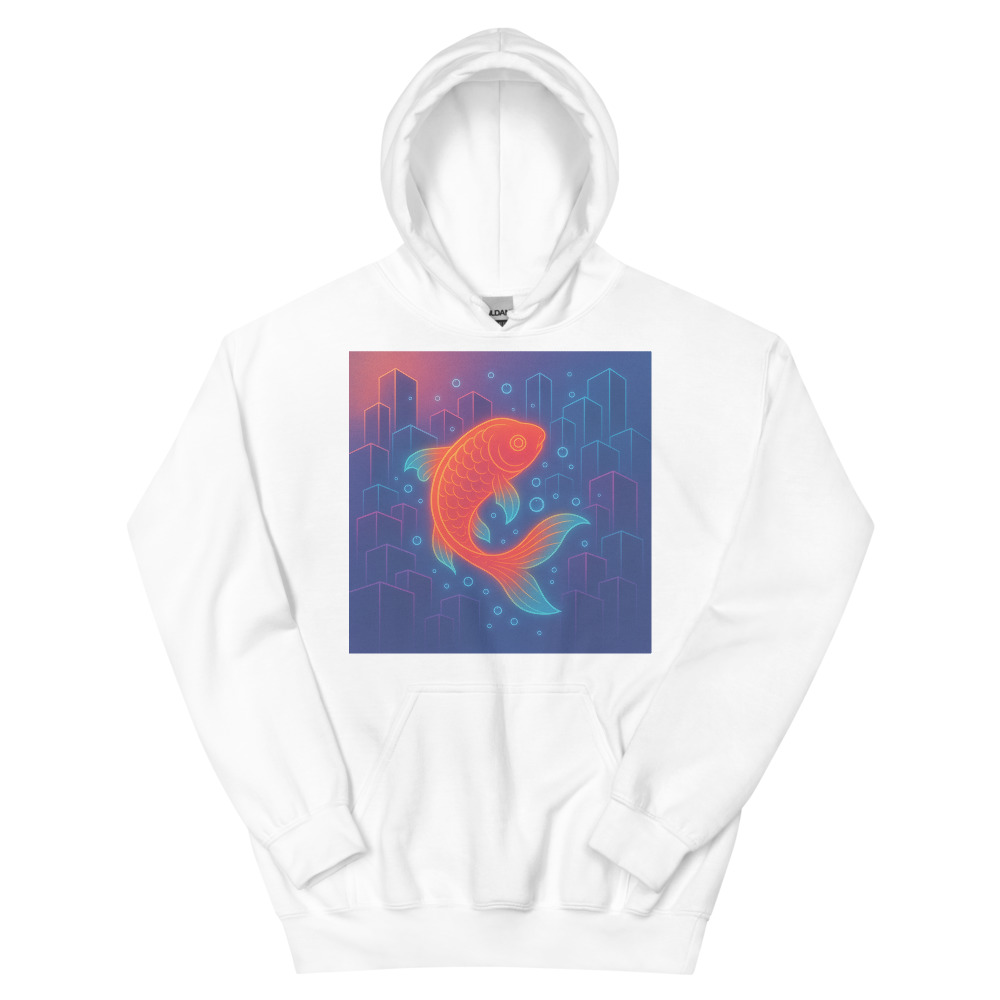 Neon Koi Cityscape