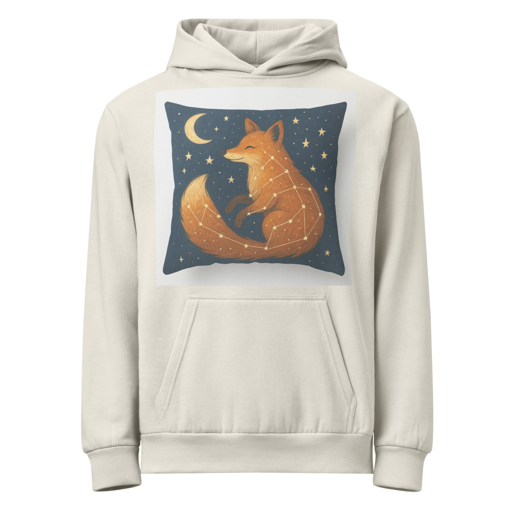 Moonlit Fox Constellation Pillow