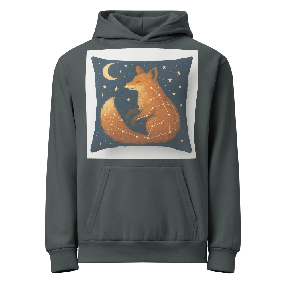 Moonlit Fox Constellation Pillow view 4