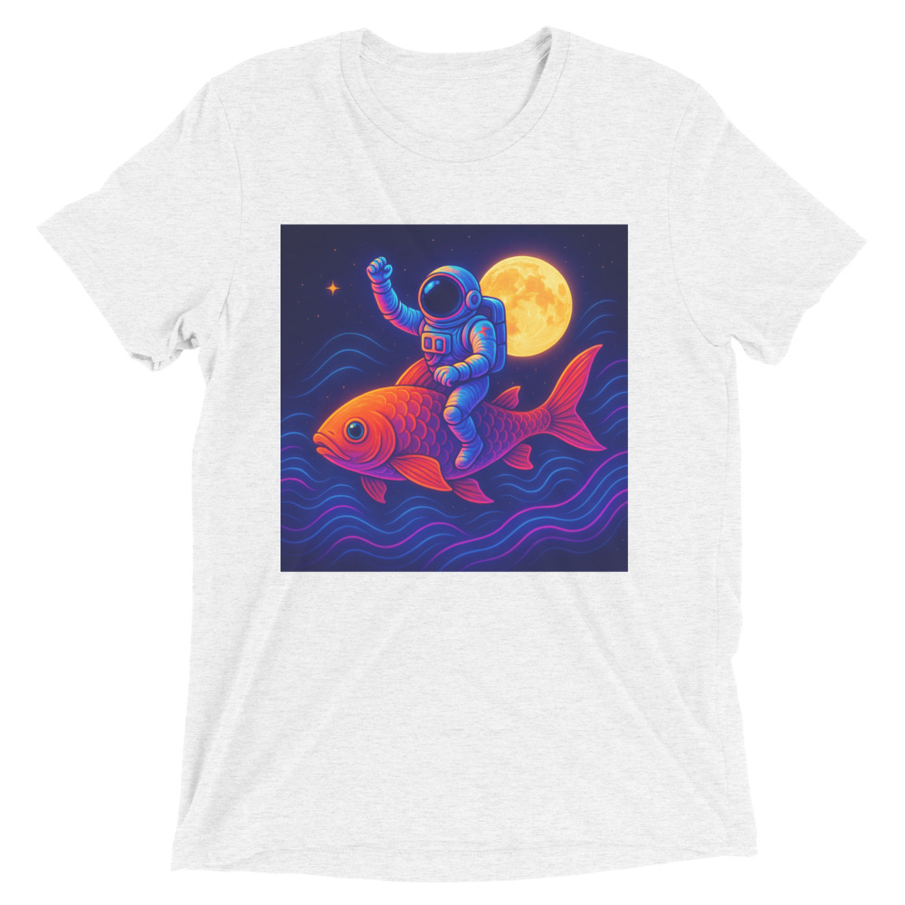 Moonlit Cosmic Koi Rider
