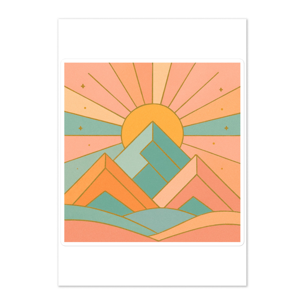 Golden Hour Geometric Peaks