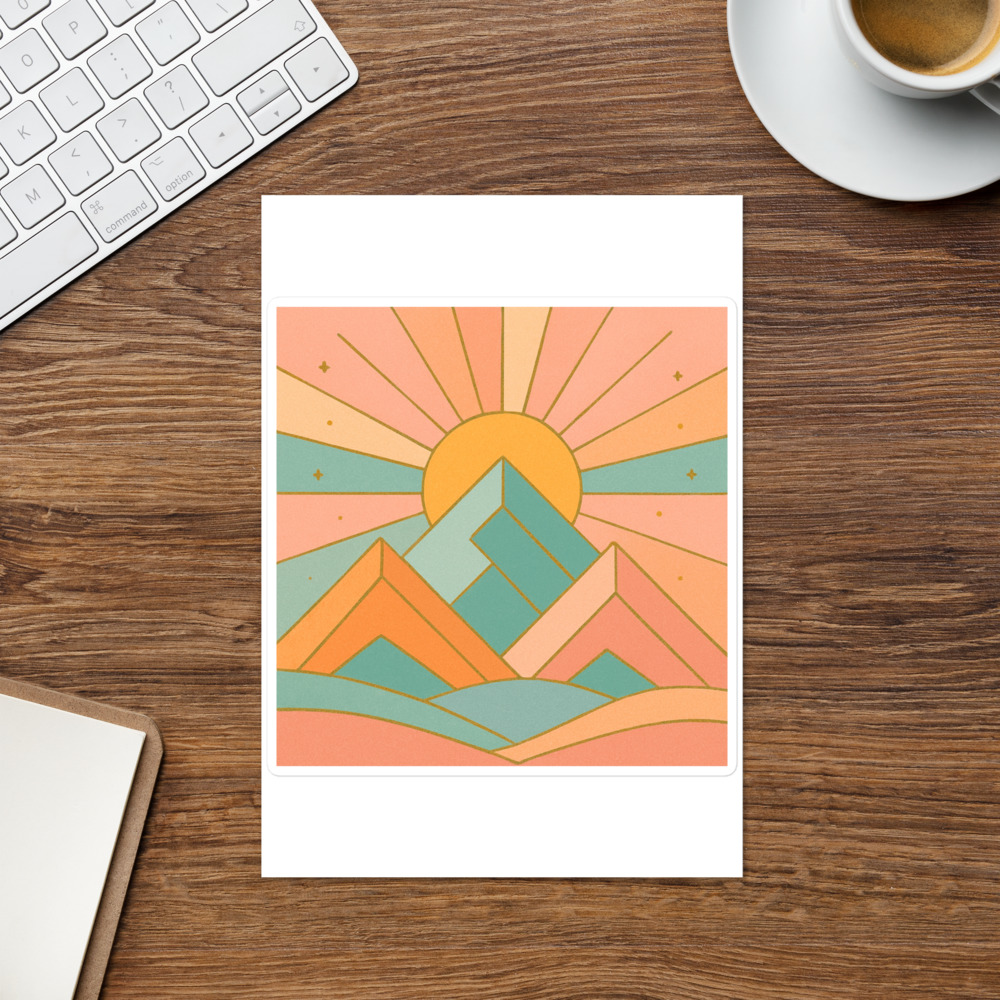 Golden Hour Geometric Peaks view 2