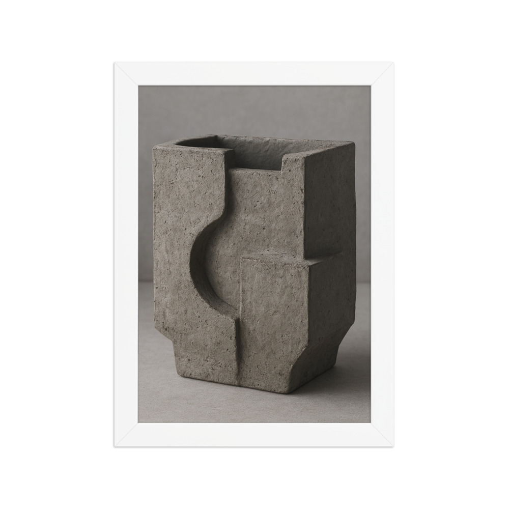 Meditative Ash Slab Vase