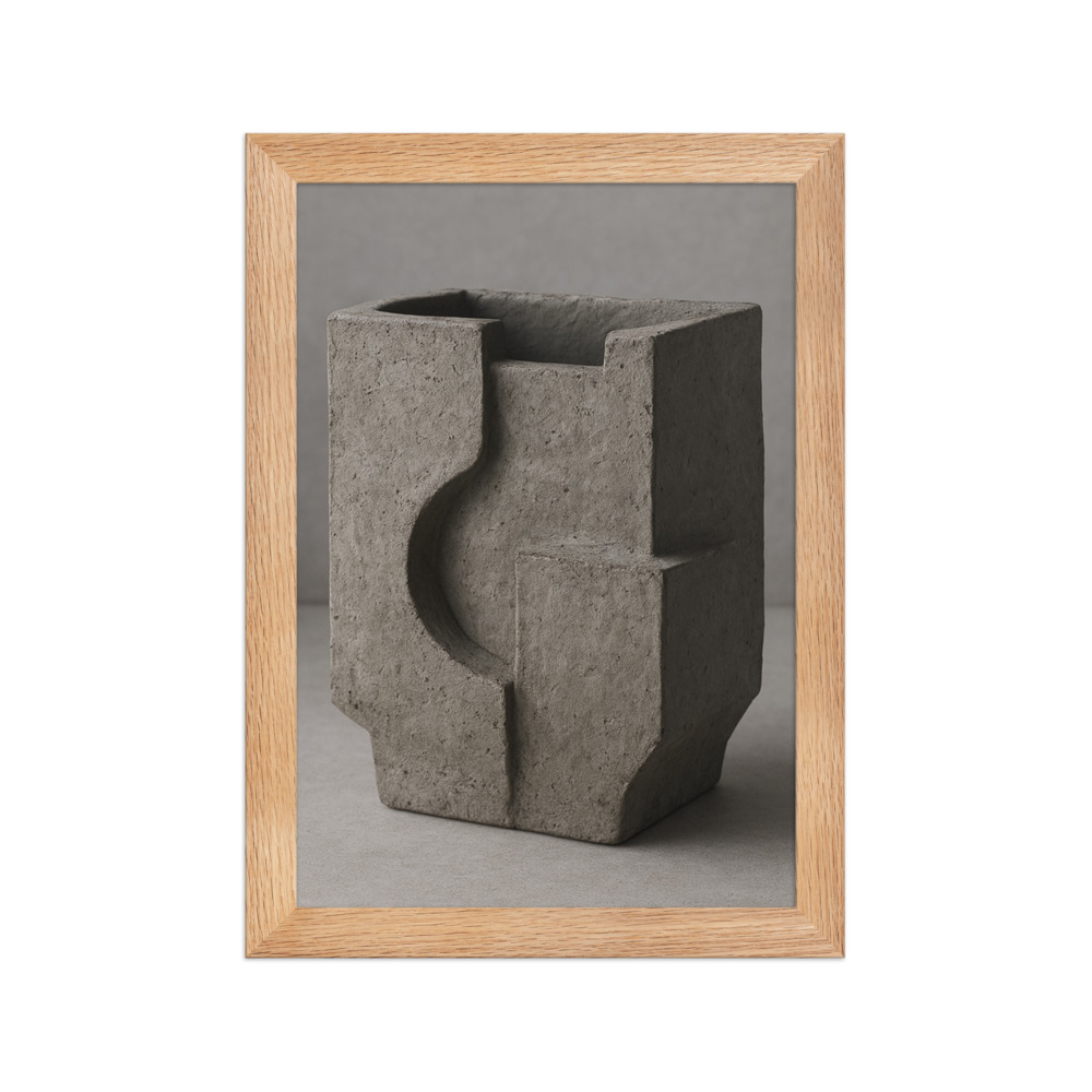 Meditative Ash Slab Vase view 4