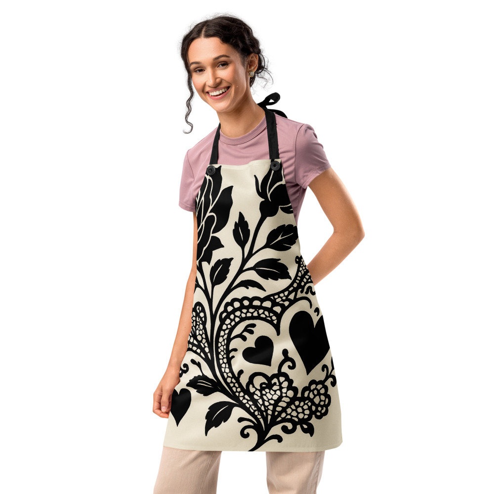 Romantic Rose Lace Stencil view 2