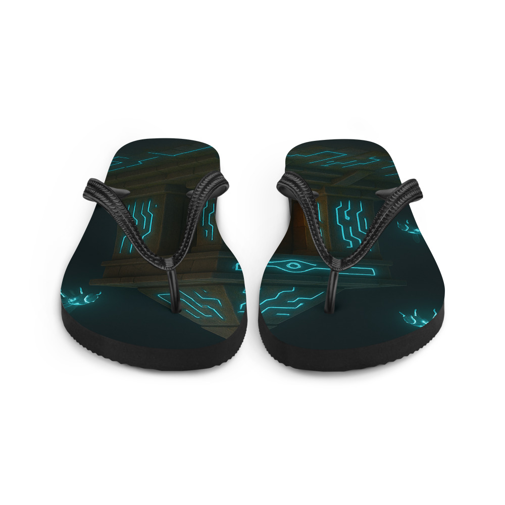 Torchlit Neon Moss Shrine