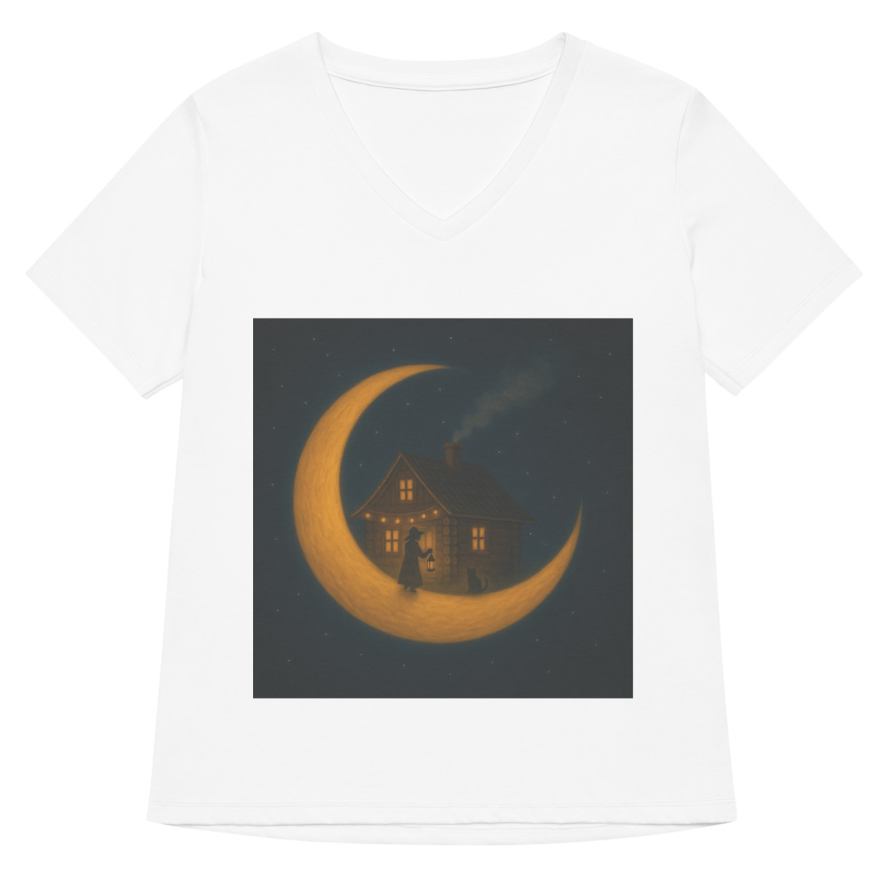 Moonlit Cottage and Porch Cat view 2