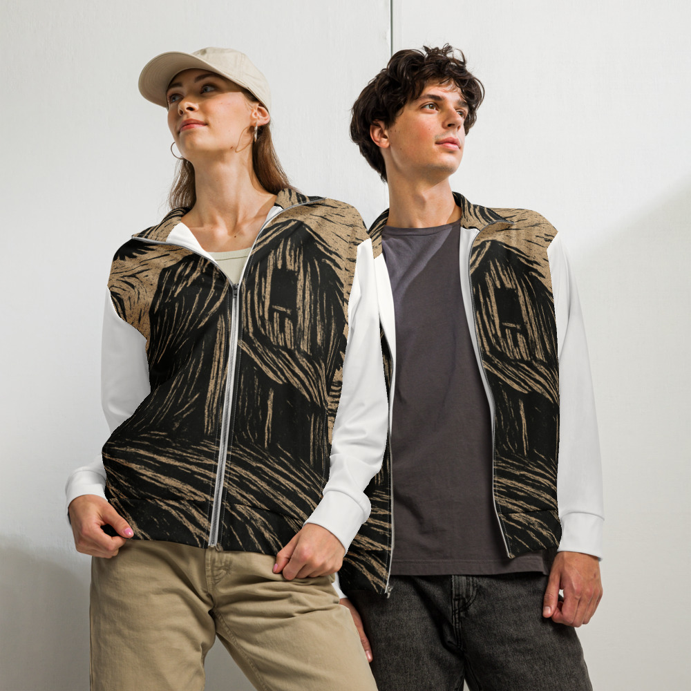 Windswept Barn and Circling Crows view 2