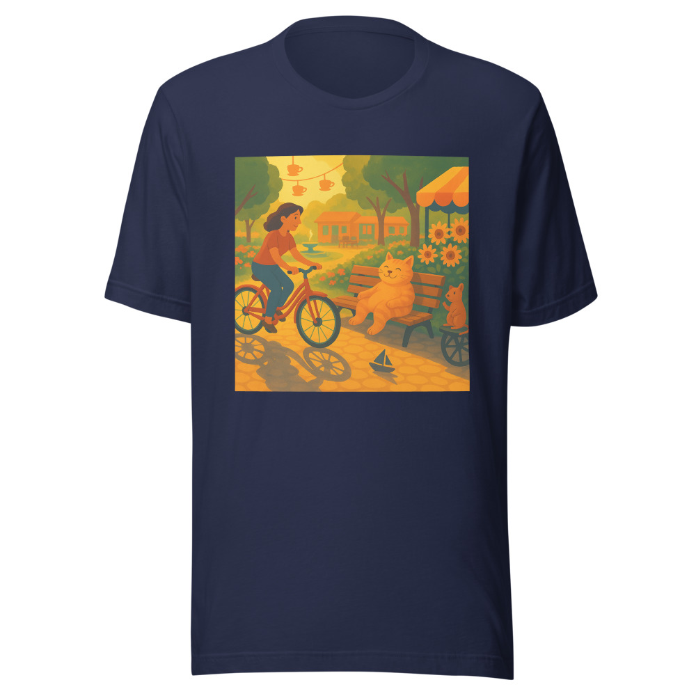 Sunlit Bike Ride with Flower Basket view 4