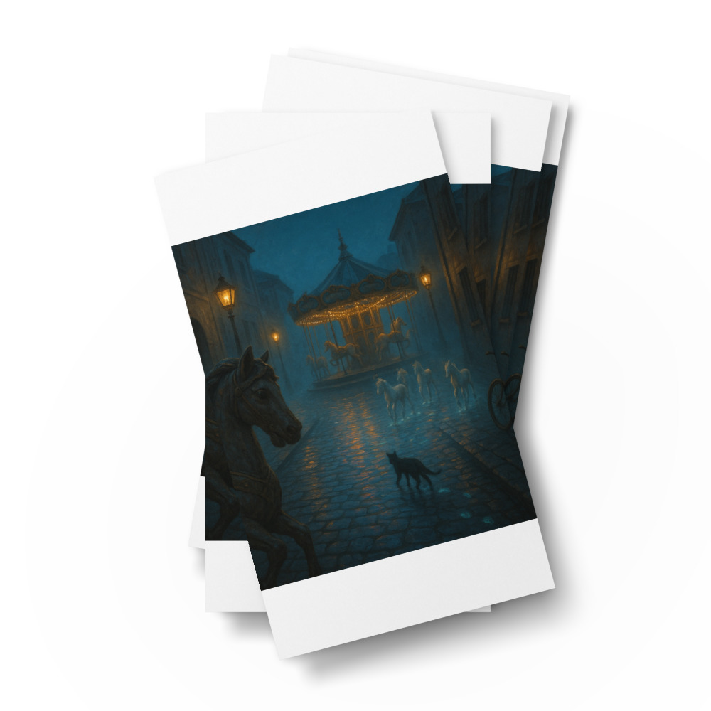 Phosphorescent Hoofprints at Dusk view 2