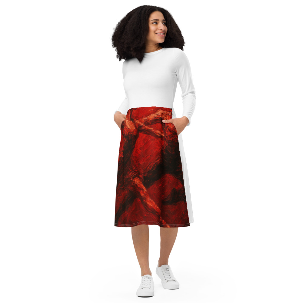 Scarlet Duet in Flight