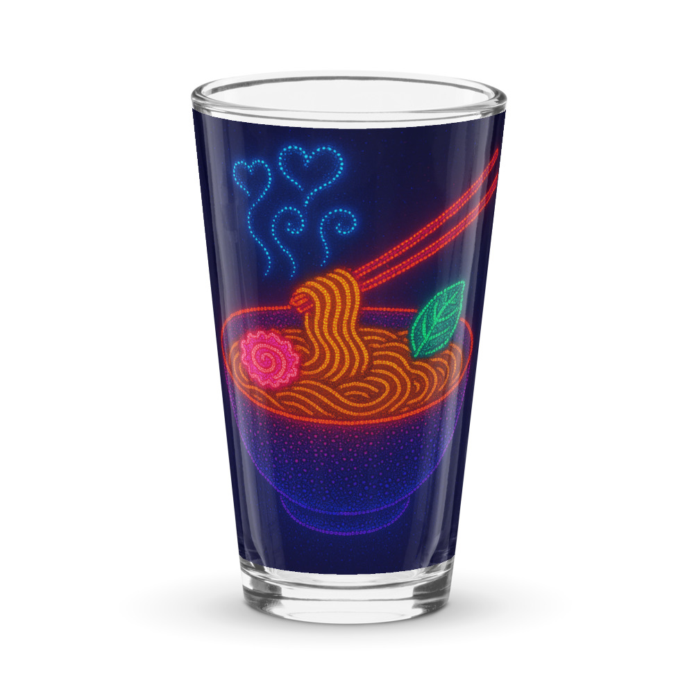 Neon Heart Ramen Bowl