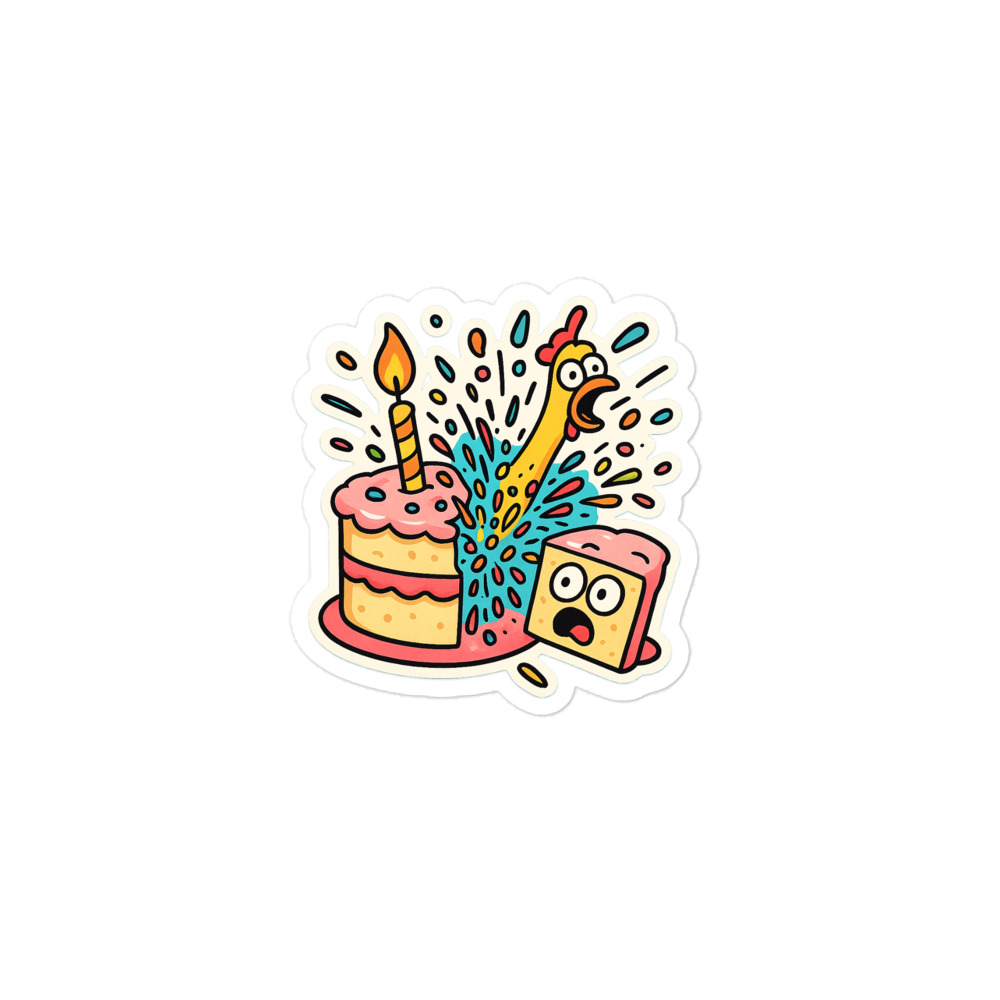 Confetti Chicken Cake Explosion