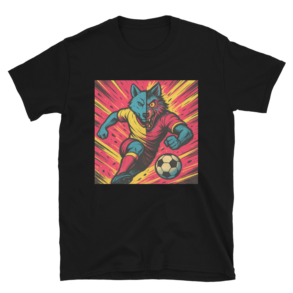 Neon Wolf Striker Print view 3