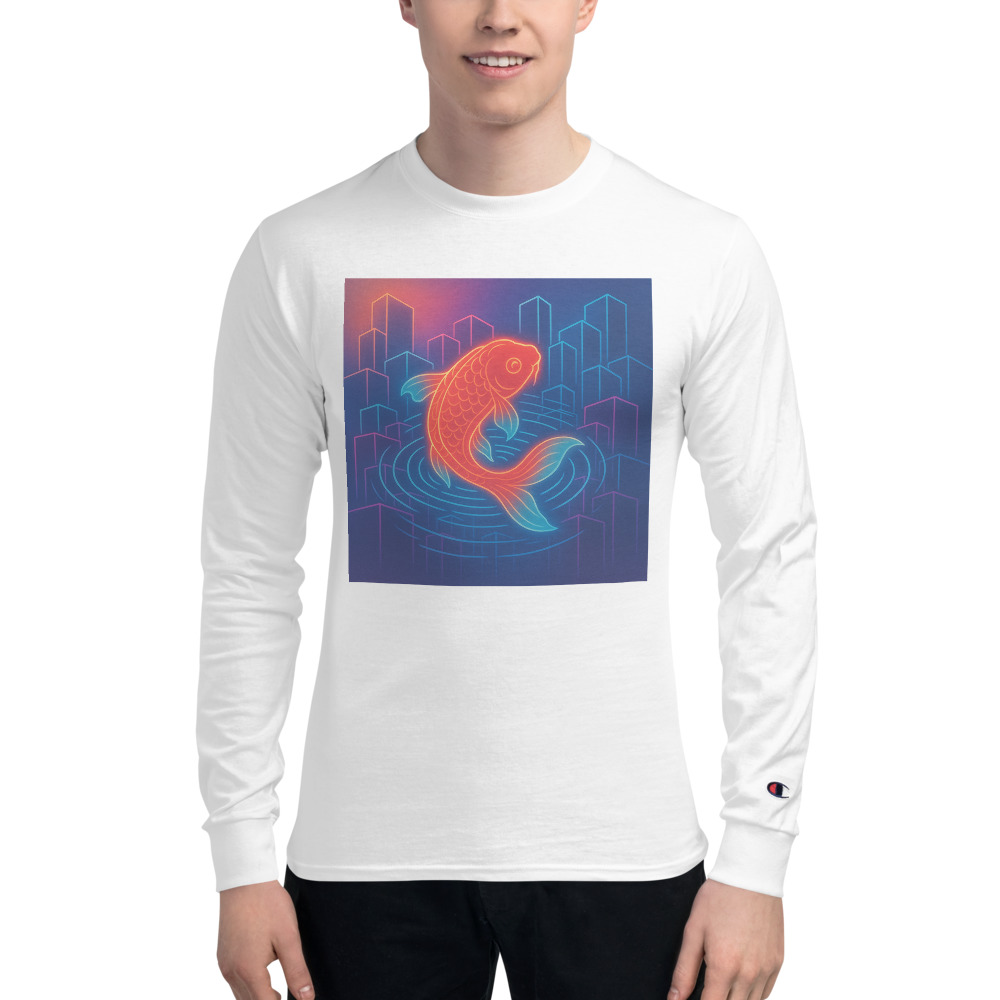 Neon Koi City Ripples