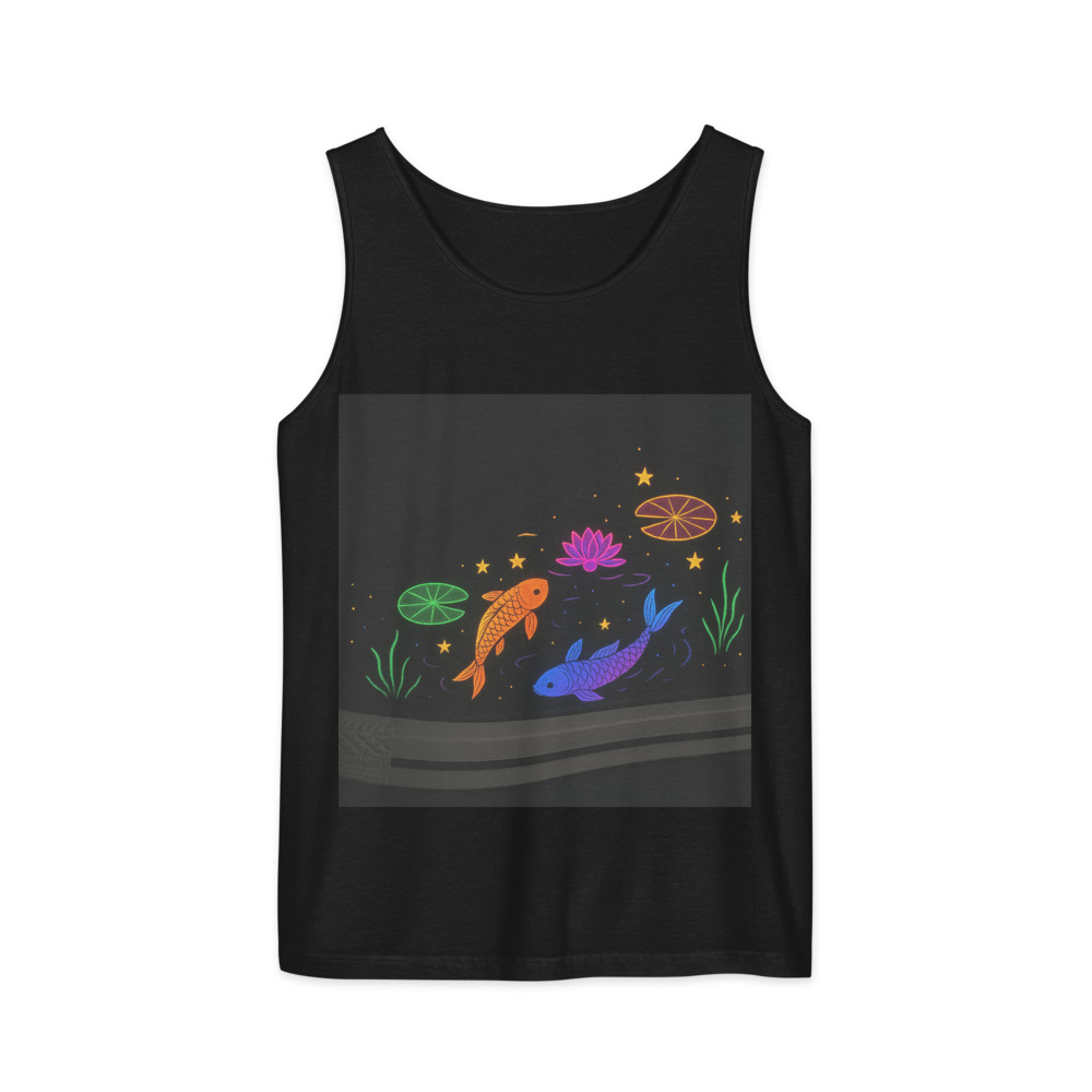 Neon Rainbow Koi Pond view 3