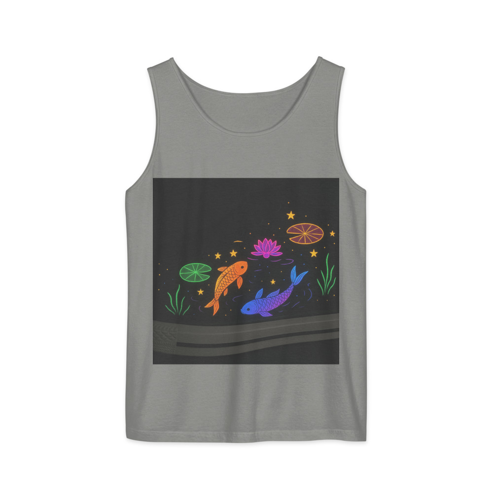 Neon Rainbow Koi Pond view 5