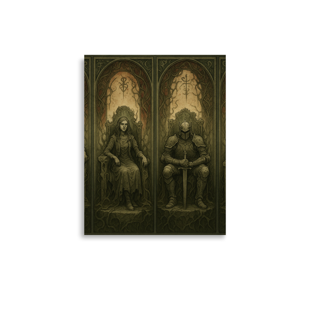 Vined Thrones Triptych