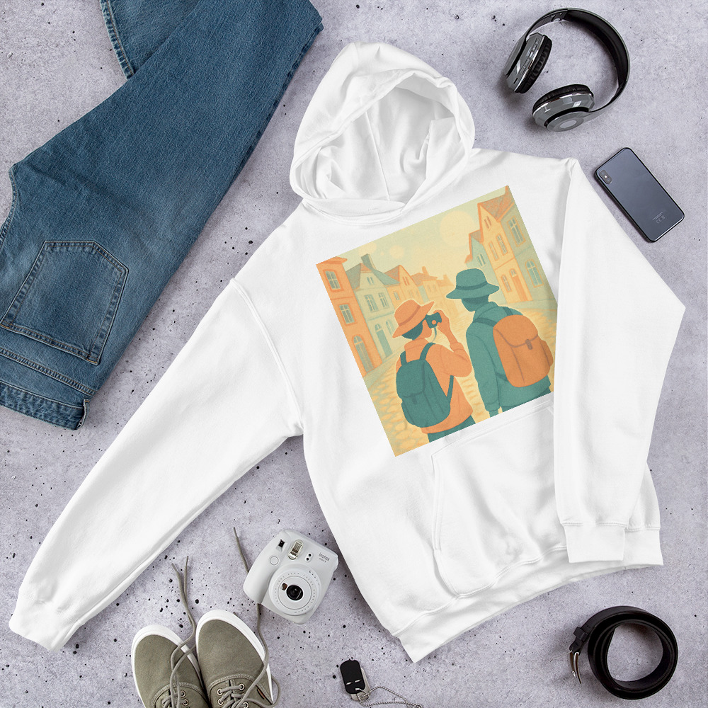 Sunlit Cobblestone Stroll view 2