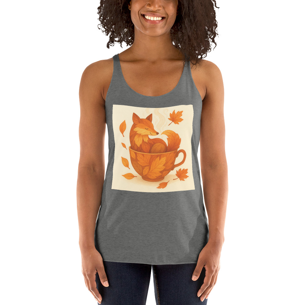 Cozy Steaming Teacup Fox view 3