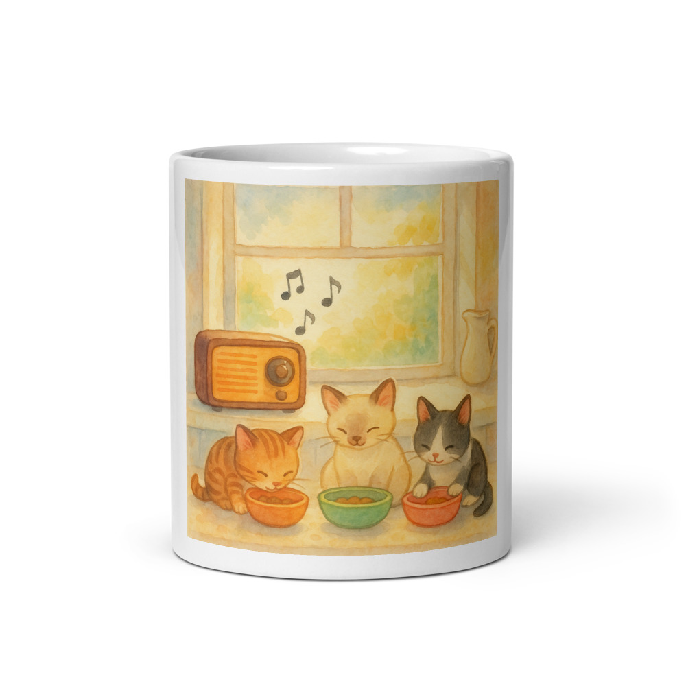 Sunlit Serenade with Kittens