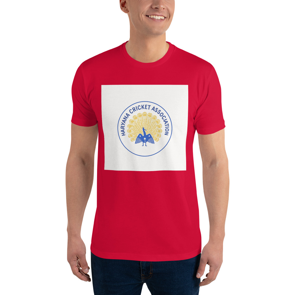 Blue and Gold Peacock Crest Tee view 6