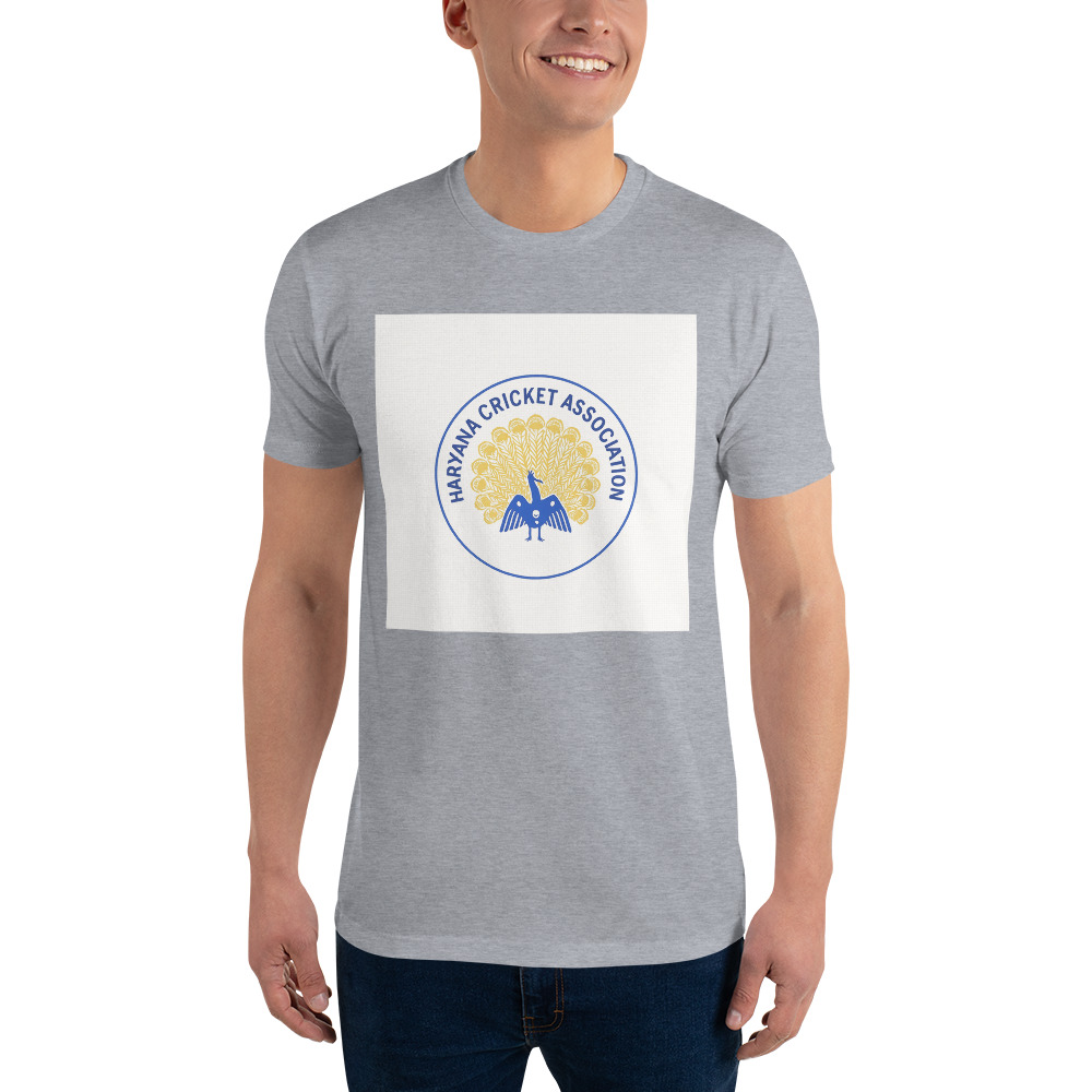 Blue and Gold Peacock Crest Tee view 4