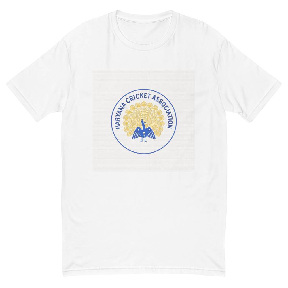 Blue and Gold Peacock Crest Tee view 2
