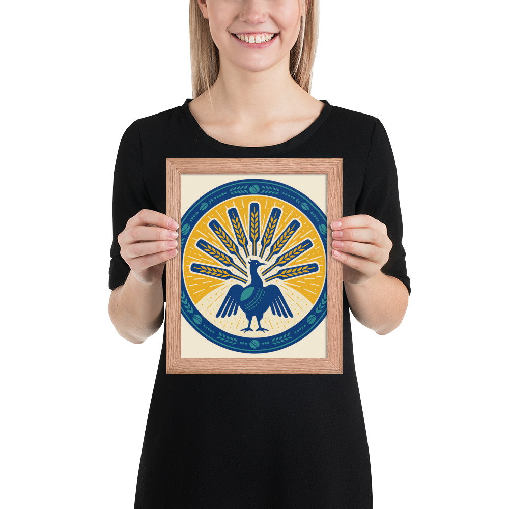 Peacock Sunburst Crest view 4