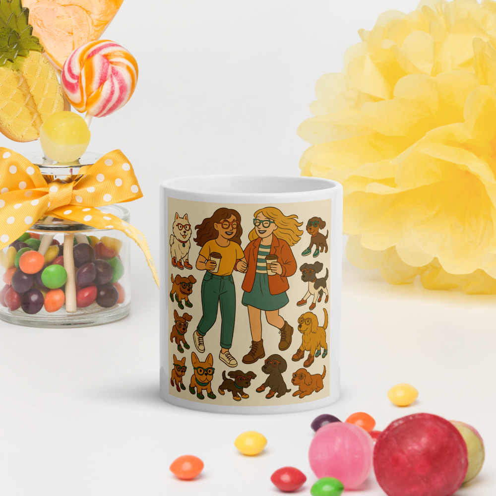 Coffee Stroll with Stylish Pups view 2