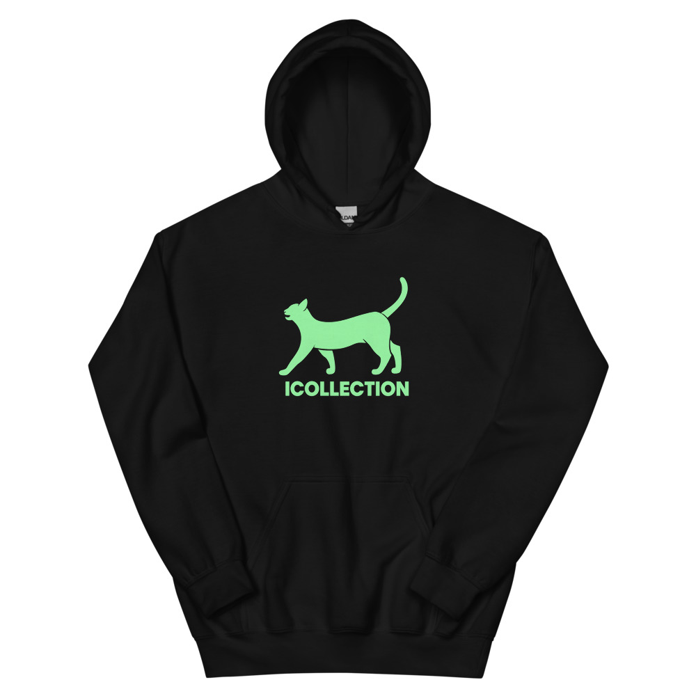 Icollection Neon Cat Glow Hoodie view 3