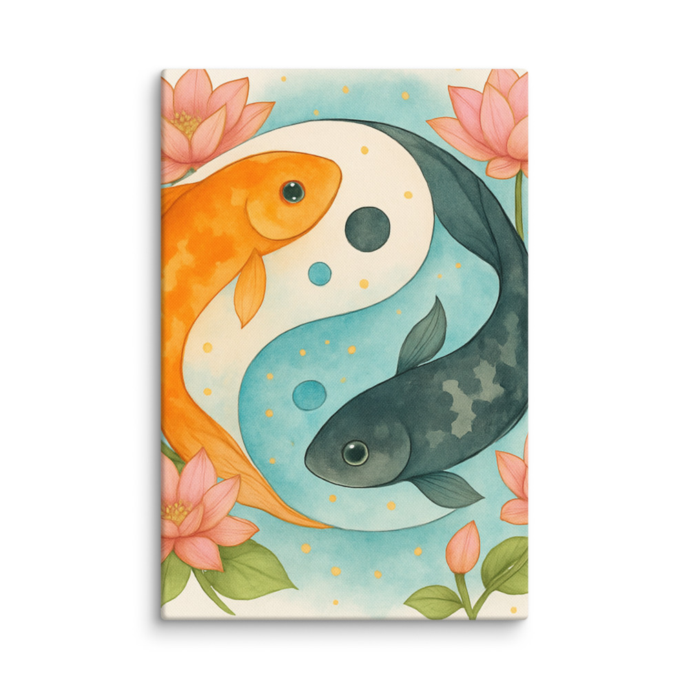 Golden Lotus Koi Harmony