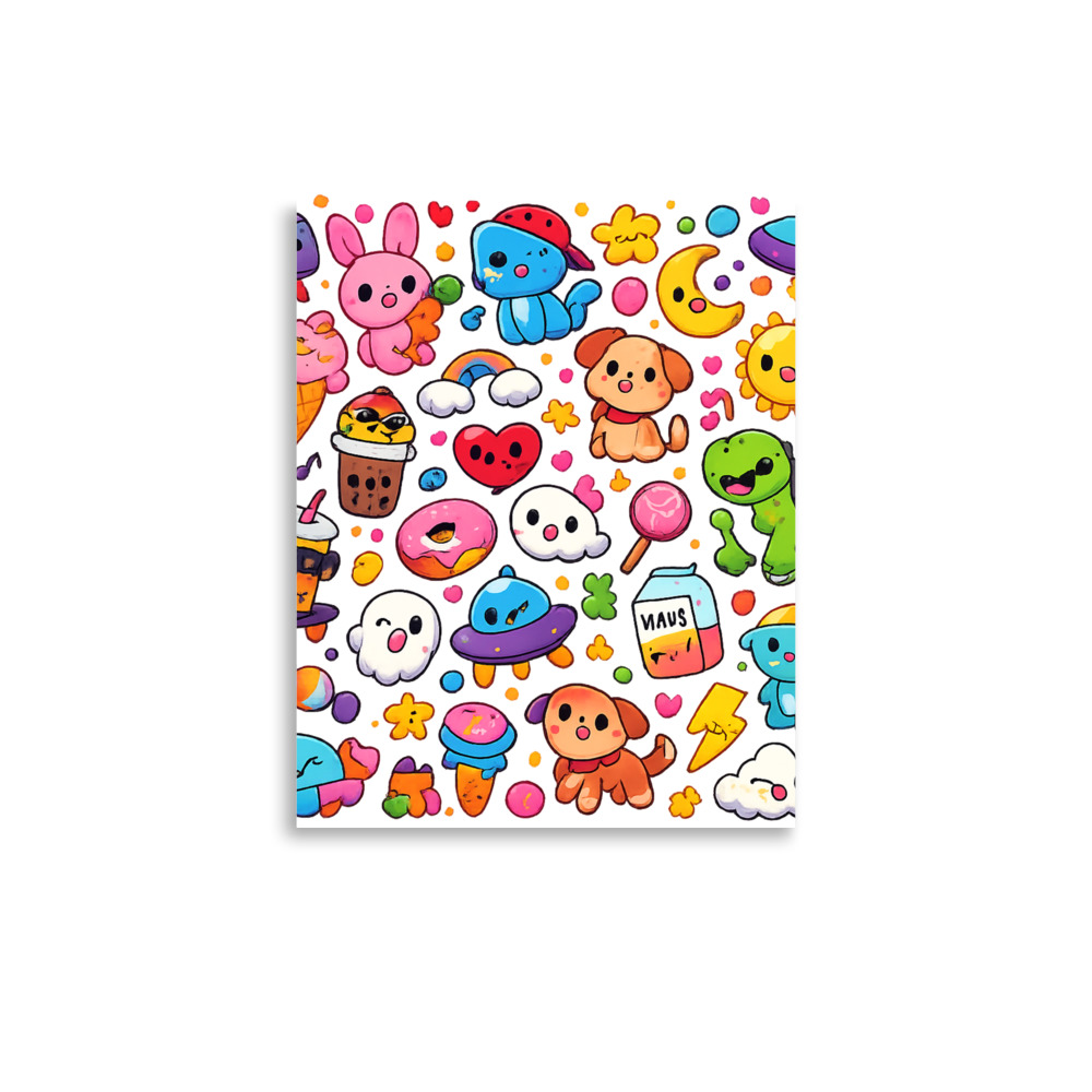 Sweet Doodle Friends Pattern